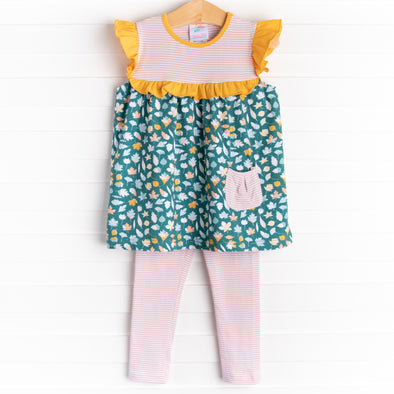 A New Leaf Legging Set, Green