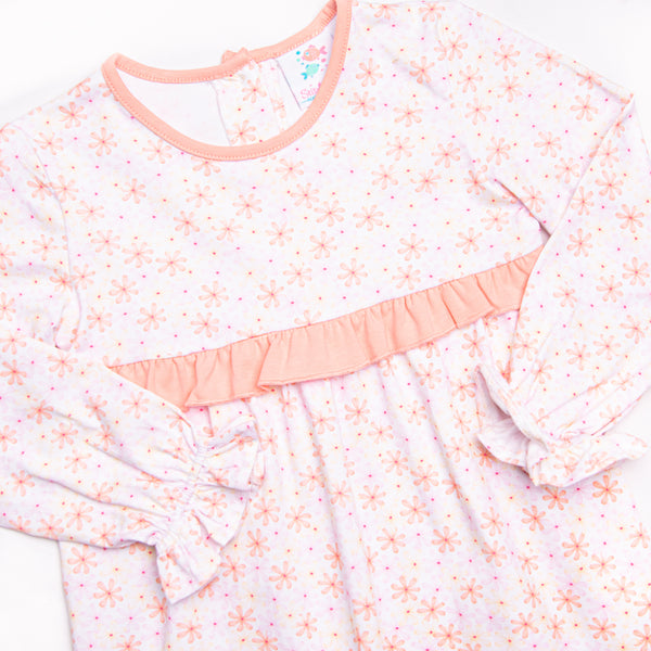 Daisy Fields Romper, Orange