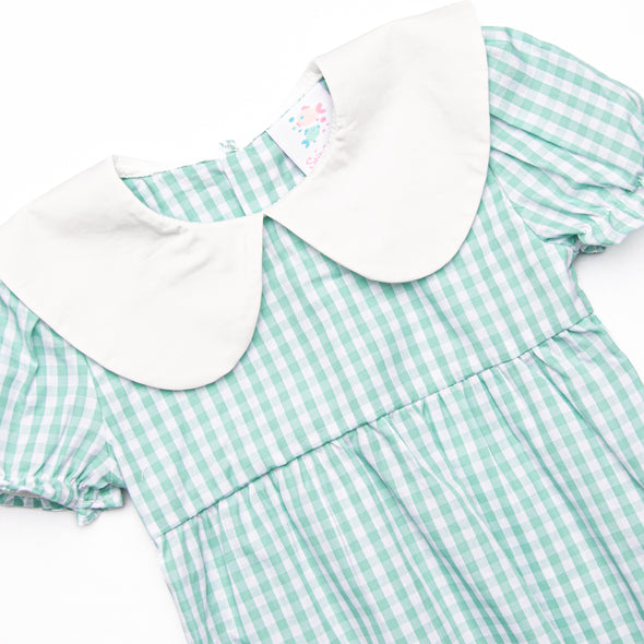 Kinsley Dress, Green Gingham