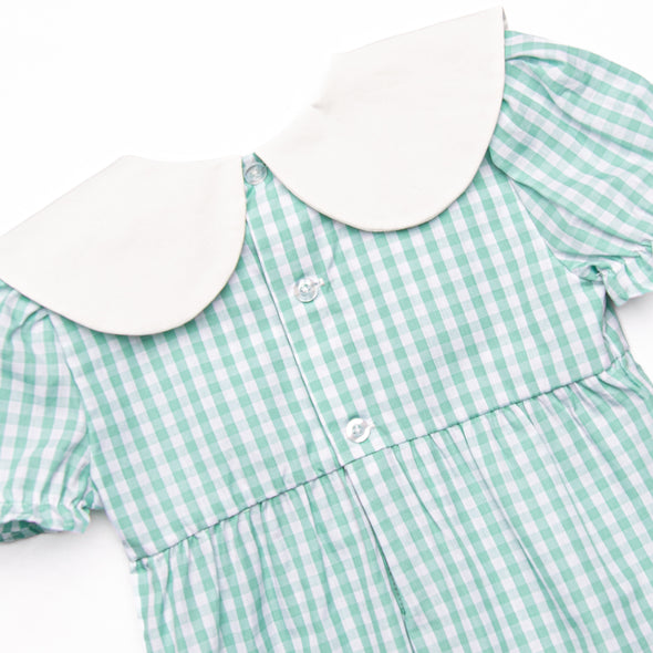 Kinsley Dress, Green Gingham