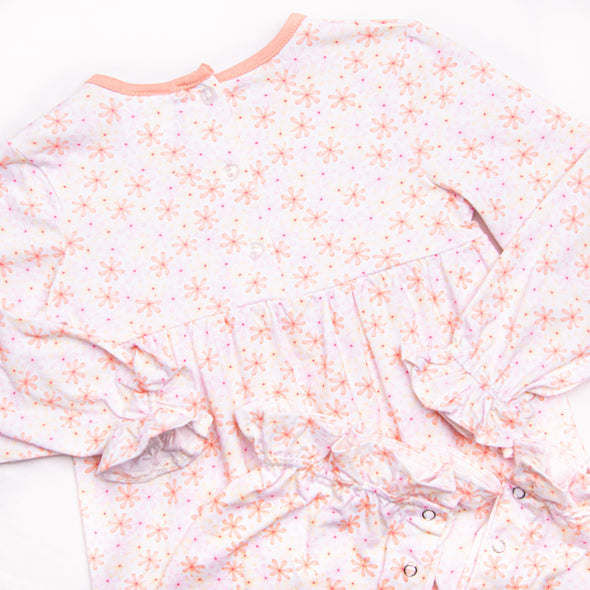 Daisy Fields Romper, Orange