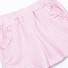 Caddy Cutie Embroidered Short Set, Pink