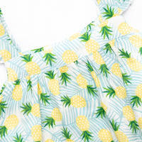 Hawaiian Punch Muslin Dress, Blue