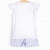 Fireworks and Freedom Smocked Short Set, Blue