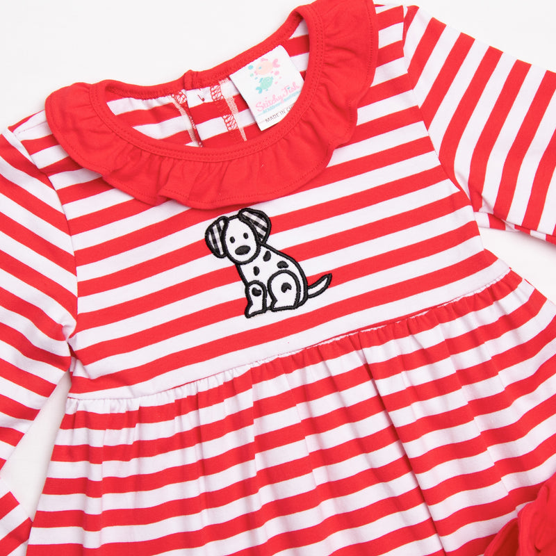 Dappled Dalmatian Dress, Red Stitchy Fish Dappled Dalmatian Dress, Red Stitchy Fish