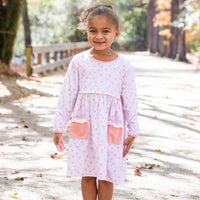 Daisy Fields Dress, Orange