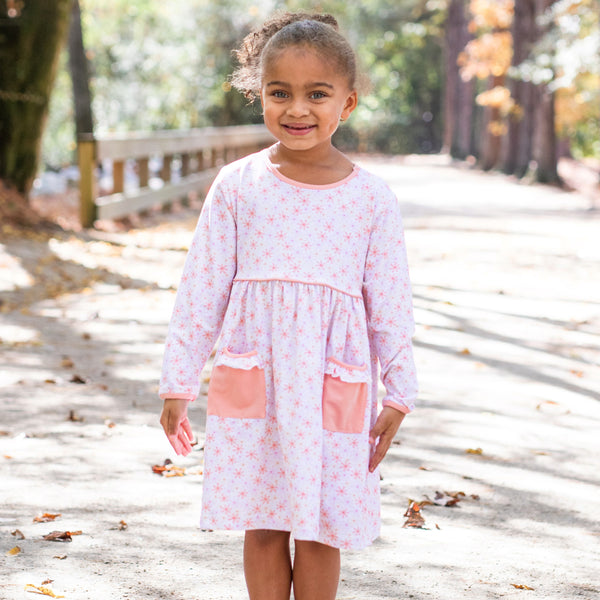 Daisy Fields Dress, Orange