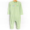 Dino Parade Applique Romper, Green
