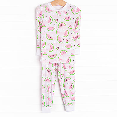 Sweets and Sleeps Bamboo Pajama Set, Pink