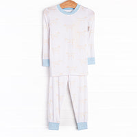 Bandana Buddy Bamboo Pajama Set, Blue