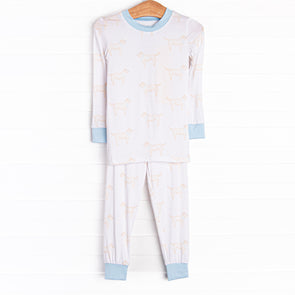 Bandana Buddy Bamboo Pajama Set, Blue