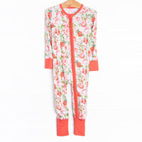 Springtime Slumber Bamboo Zippy Pajama, Red