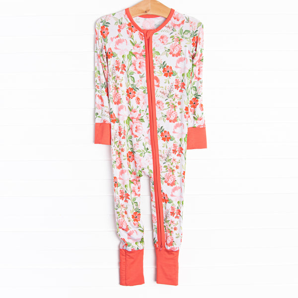Springtime Slumber Bamboo Zippy Pajama, Red