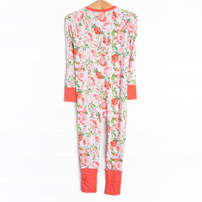 Springtime Slumber Bamboo Zippy Pajama, Red