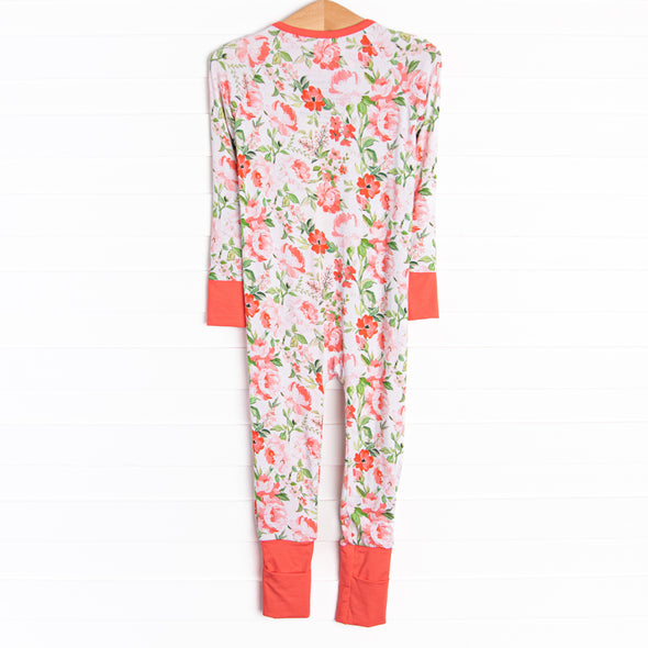 Springtime Slumber Bamboo Zippy Pajama, Red