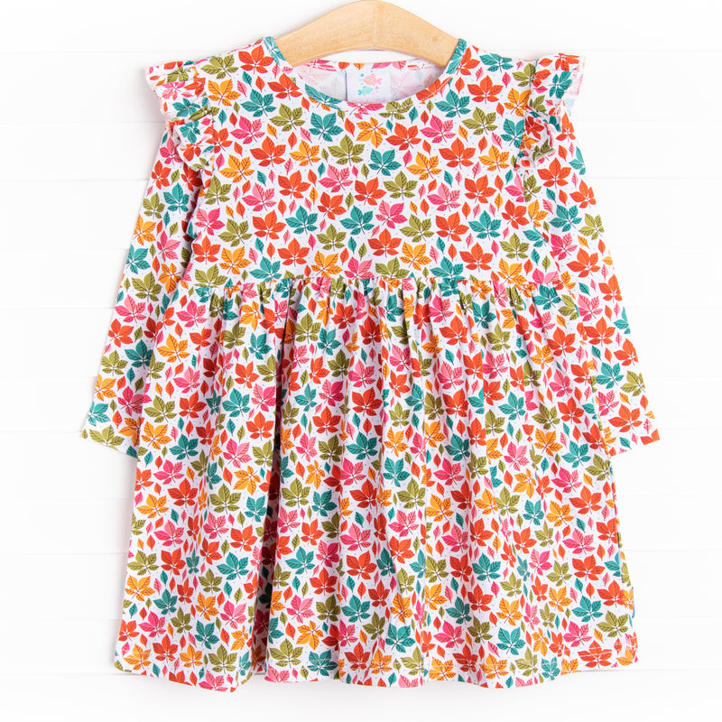 fall leaves dress Fall Leaves Dress, Orange – Stitchy Fish