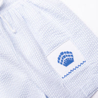 By the Shore Smocked Swim Trunks, Blue