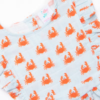 Crab Island Muslin Dress, Red