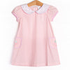 Taste of Sweetness Embroidered Pocket Dress, Pink