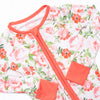 Springtime Slumber Bamboo Zippy Pajama, Red