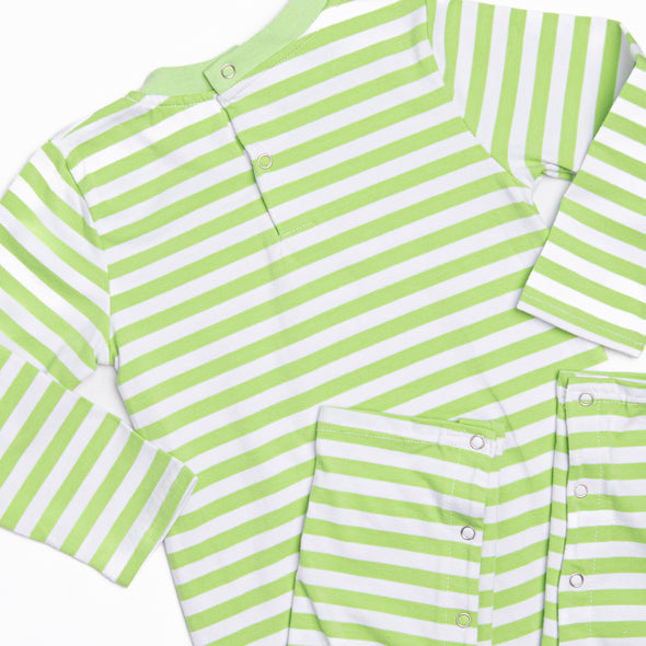 Dino Parade Applique Romper, Green