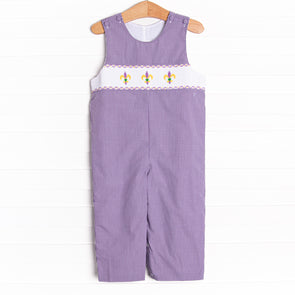Masquerade Parade Smocked Jon Jon, Purple