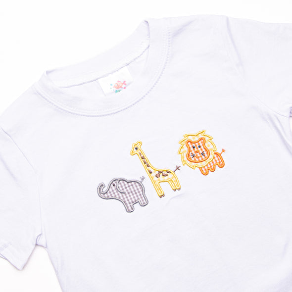 Zoo Pals Applique Pant Set, Orange