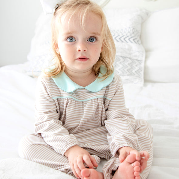 Bailey Romper, Tan