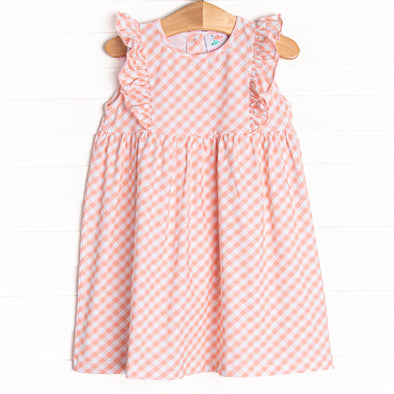 Checkered Cutie Dress, Pink