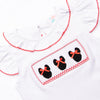 Mouse Moments Smocked Ruffle Short Set, Red Stripe