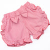 Mouse Moments Smocked Ruffle Short Set, Red Stripe
