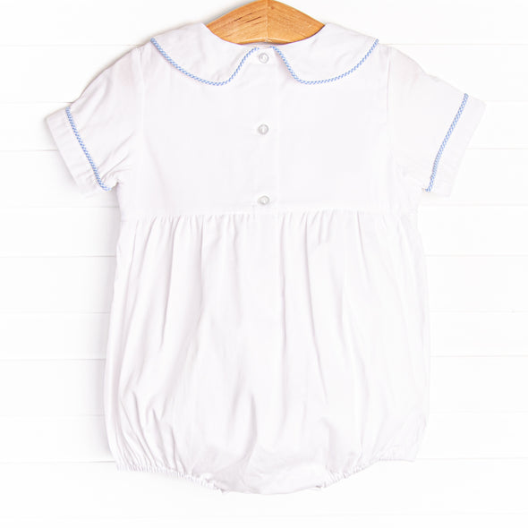 Peter Cottontail Smocked Bubble, Blue