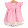 Just Keep Blooming Short Set, Pink