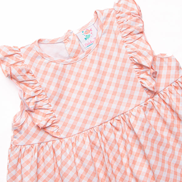 Checkered Cutie Dress, Pink