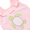 Surfin' Sweetie Applique Romper, Pink