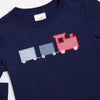 Conductor Cutie Applique Top, Navy