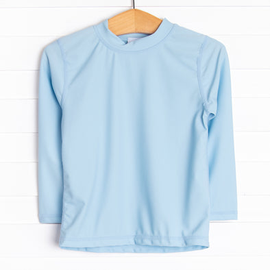 Deep Blue Sea Long Sleeve Rash Guard, Blue