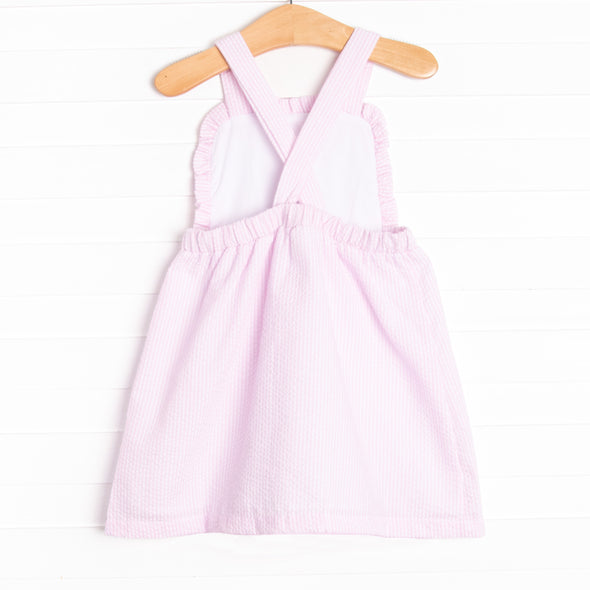 Seersucker Sails Dress, Pink