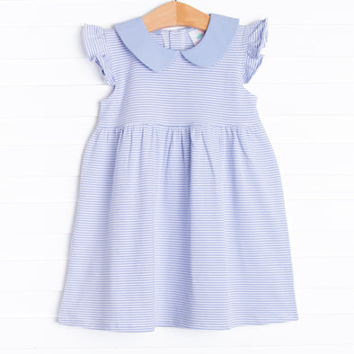 Pippa Dress, Periwinkle Stripe