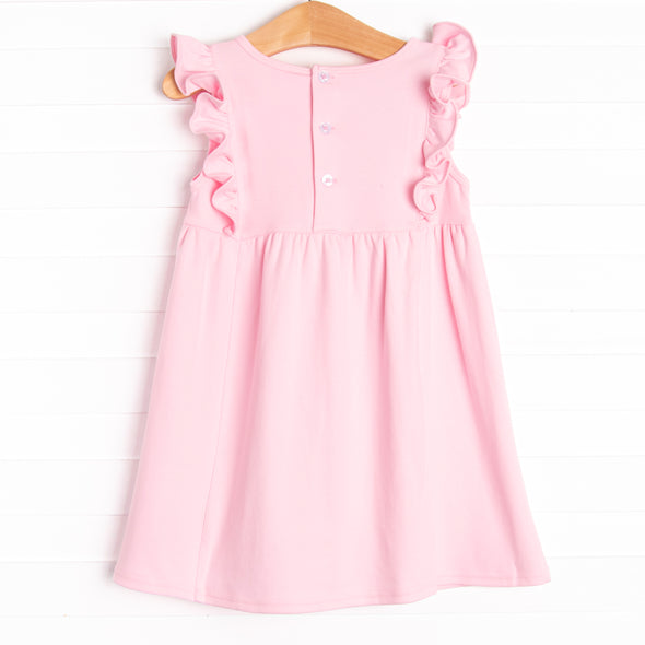 Lillie Flutter Pima Dress, Pink
