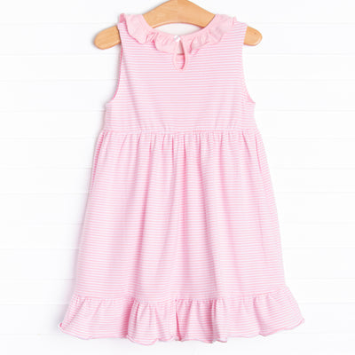 Carlie Dress, Bubblegum Pink Stripe