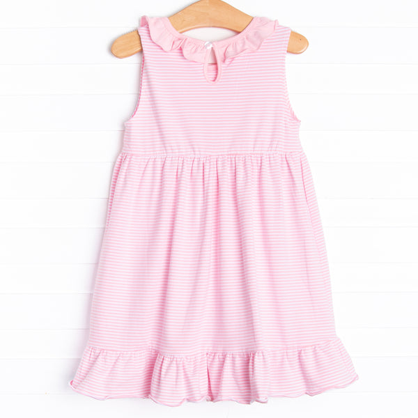 Carlie Dress, Bubblegum Pink Stripe