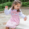 Over The Rainbow Jumper Dress, Pink