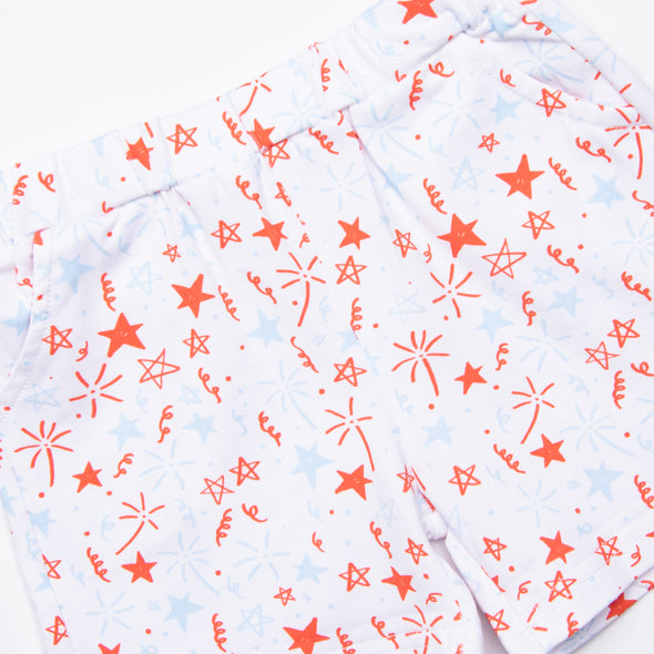 Firecracker Fun Short Set, Blue