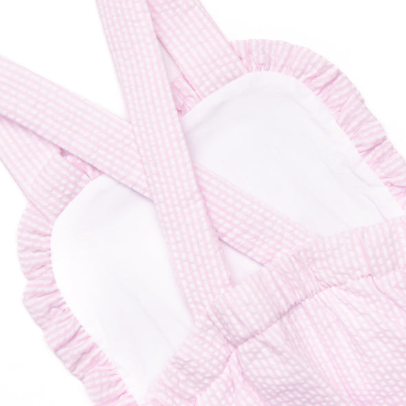 Seersucker Sails Dress, Pink