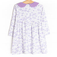 Field of Dreams Long Sleeve Dress, Purple