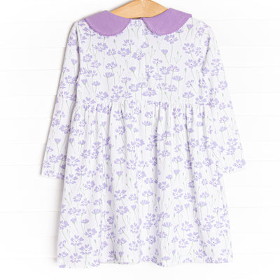 Field of Dreams Long Sleeve Dress, Purple