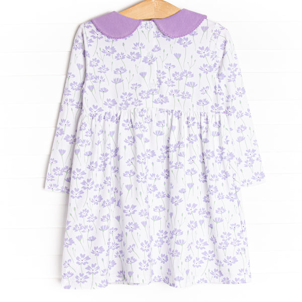 Field of Dreams Long Sleeve Dress, Purple