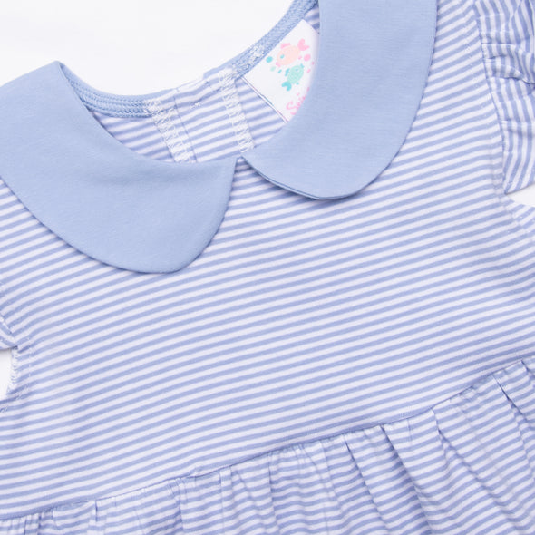 Pippa Dress, Periwinkle Stripe