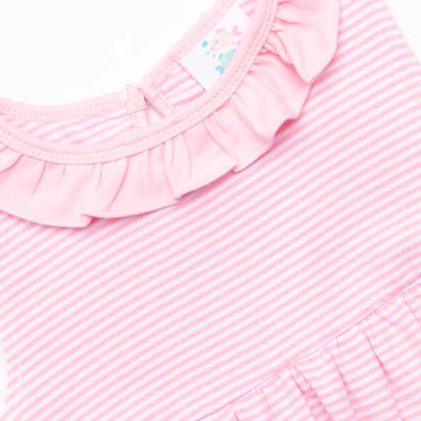 Carlie Dress, Bubblegum Pink Stripe